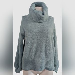 Cozy Ruby Moon Cowl neck / Turtleneck Pullover Light blue Sweater Size M